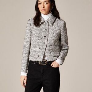 J CREW SIZE 10 Lucie jacket in marled tweed CP464 $346
